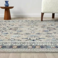 Sale Kirklands Home Vista Blue Beige Area Rug, 5x7