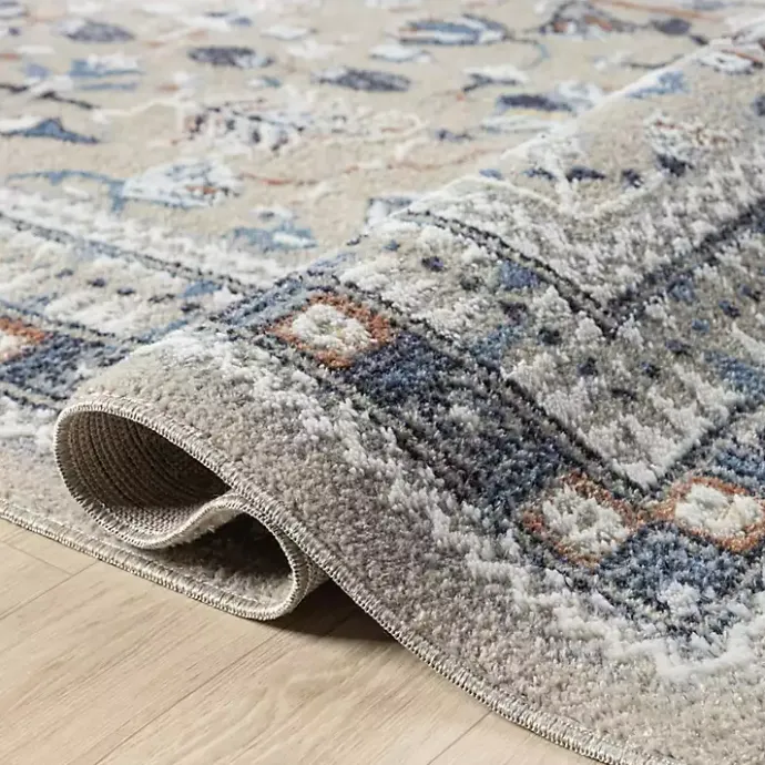 Sale Kirklands Home Vista Blue Beige Area Rug, 5x7