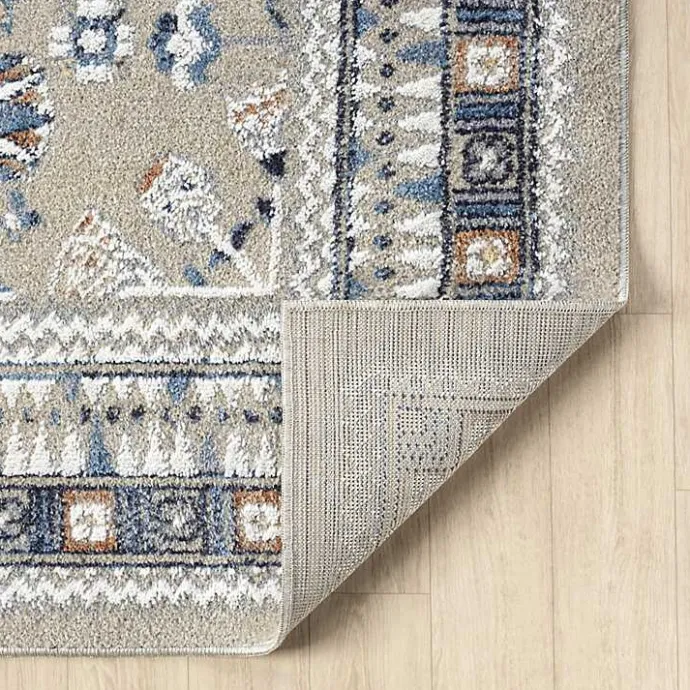 Sale Kirklands Home Vista Blue Beige Area Rug, 5x7