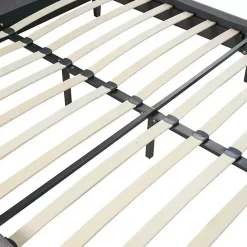 Discount Kirklands Home Viv Charcoal Diamond Tufted Queen Bed Frame Gray