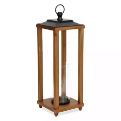 Kirklands Home Vivora Wooden Open Lantern, 24 in.