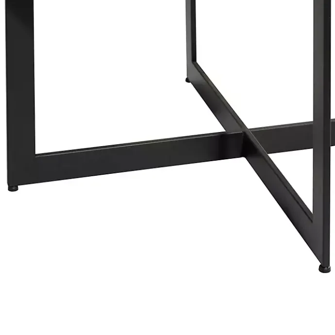 Sale Kirklands Home Walnut Beaded Industrial Coffee Table