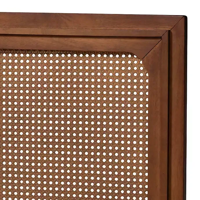 Sale Kirklands Home Walnut Rattan Amelia Queen Bed Brown