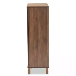 Sale Kirklands Home Walnut Slim Shoe Storage Cabinet Brown