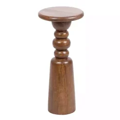 Clearance Kirklands Home Walnut Tirollo Accent Table Brown