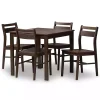 Kirklands Home Walnut Contemporary Wood 5-pc. Dining Set