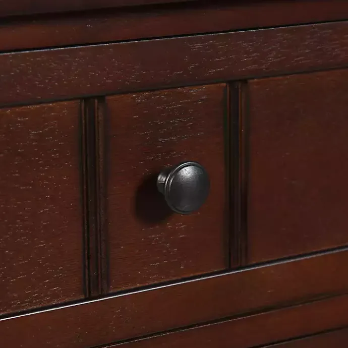 Sale Kirklands Home Walnut 3-Drawer Winne Accent Table Brown