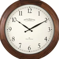 Best Kirklands Home Walnut Garrison Wooden Wall Clock