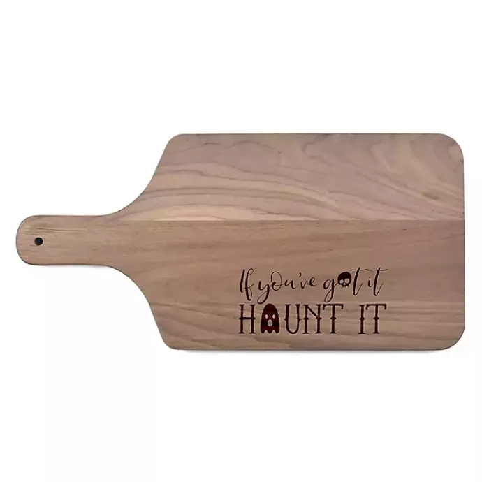 Outlet Kirklands Home Walnut Haunt It Halloween Cutting Board Brown