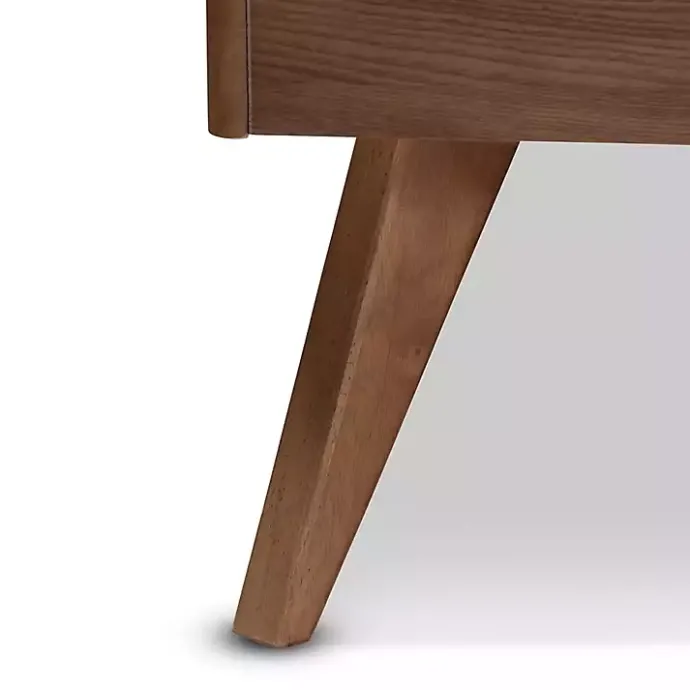 Best Kirklands Home Walnut Inset Paneling Platform Queen Bed Brown