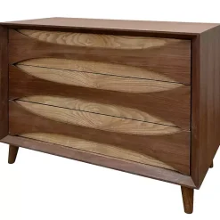 Sale Kirklands Home Walnut Kylie 3-Drawer Chest Brown