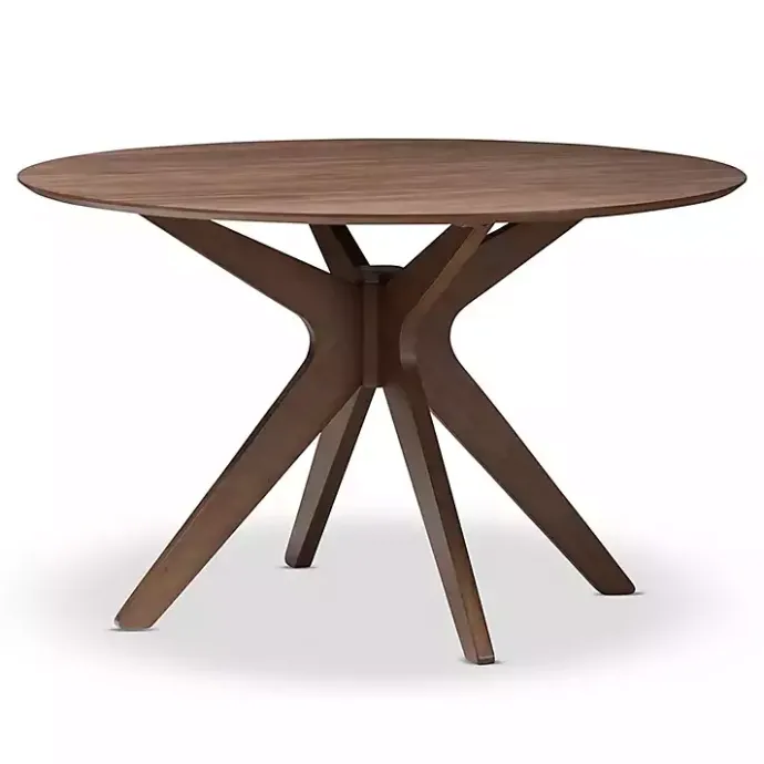 Hot Kirklands Home Walnut Round Monte Dining Table Brown