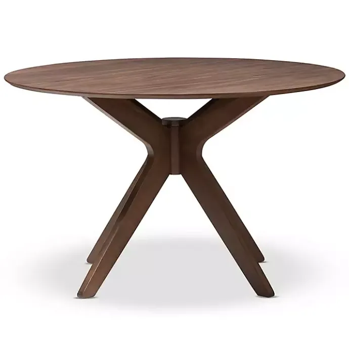 Hot Kirklands Home Walnut Round Monte Dining Table Brown