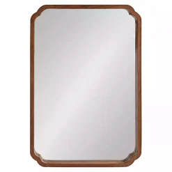 Sale Kirklands Home Walnut Scallop Rectangle Wall Mirror