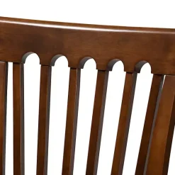 Outlet Kirklands Home Walnut Upholstered Minette 4-pc. Dining Chair Set Gray