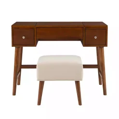 Online Kirklands Home Walnut Viola Flip-Top 2-pc. Vanity Set Brown
