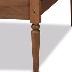 Online Kirklands Home Walnut Wood and Rattan Twin Daybed Brown