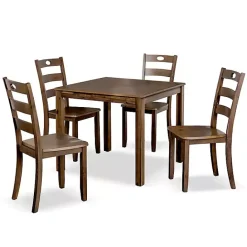 Kirklands Home Walnut Wood Brooke 5-pc. Dining Furniture Set Brown