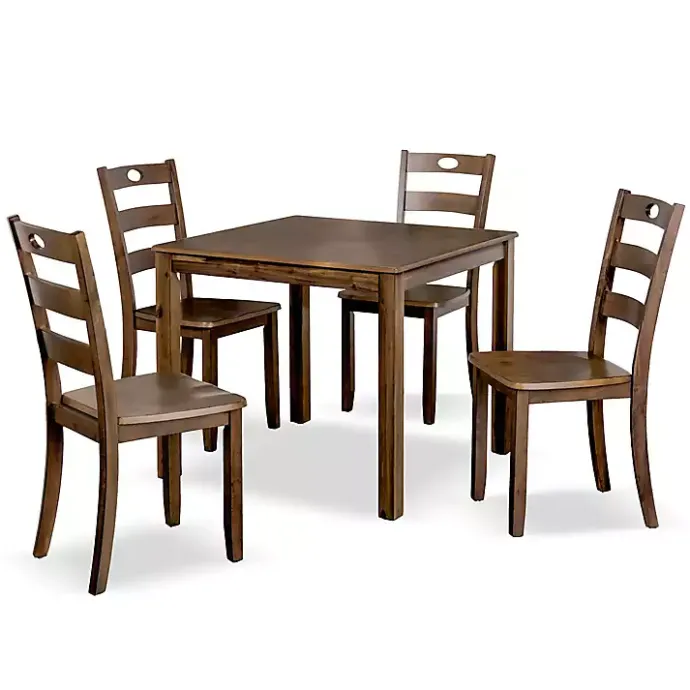 Kirklands Home Walnut Wood Brooke 5-pc. Dining Furniture Set Brown