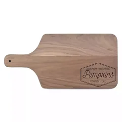 Hot Kirklands Home Walnut Wood Farm Fresh Pumpkins Cutting Board Brown