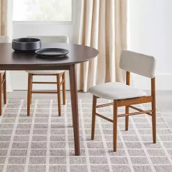 Outlet Kirklands Home Walnut Wood Oval Dining Table with Leaf Brown