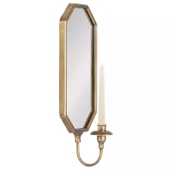Clearance Kirklands Home Wardelle Antique Gold Mirrored Taper Candle Sconce