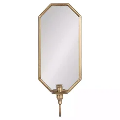 Clearance Kirklands Home Wardelle Antique Gold Mirrored Taper Candle Sconce