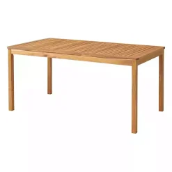 Kirklands Home Warm Acacia Wood Slatted 5-pc. Outdoor Dining Set