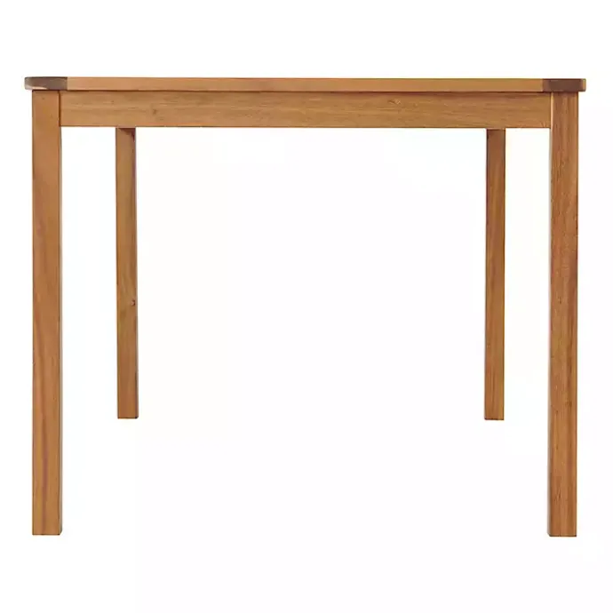 Kirklands Home Warm Acacia Wood Slatted 5-pc. Outdoor Dining Set