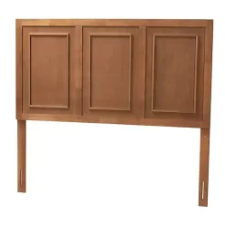 Best Kirklands Home Warm 3-Panel Wood Full Headboard Brown