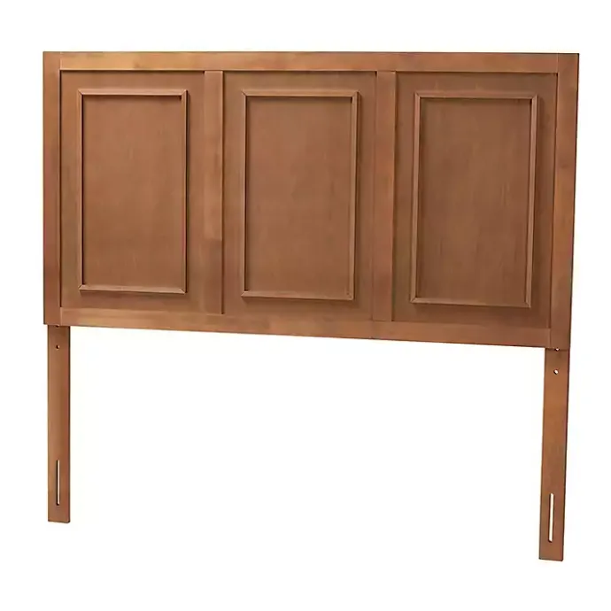 Best Kirklands Home Warm 3-Panel Wood Full Headboard Brown