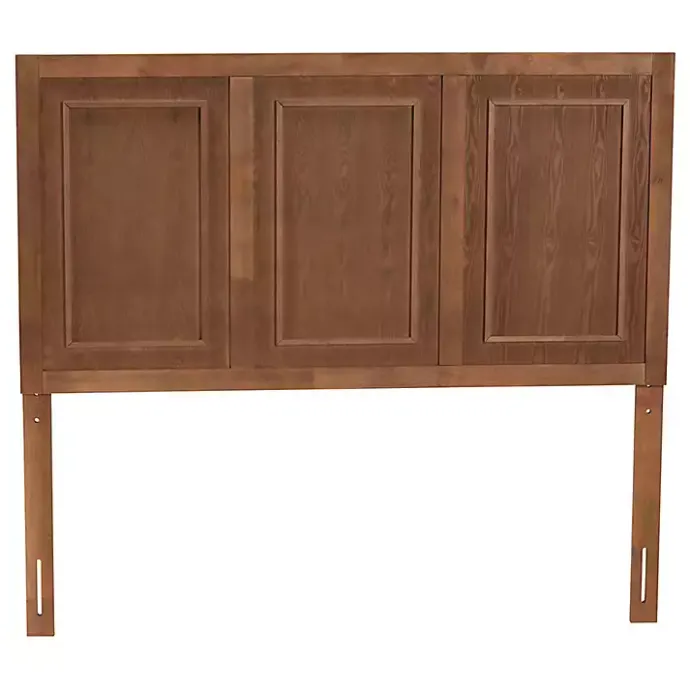 Best Kirklands Home Warm 3-Panel Wood Full Headboard Brown