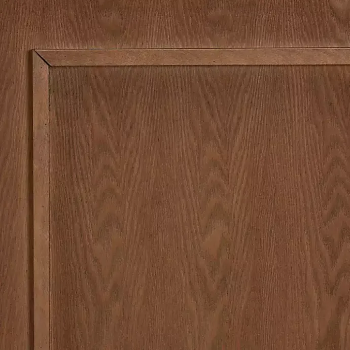 Best Kirklands Home Warm 3-Panel Wood Full Headboard Brown