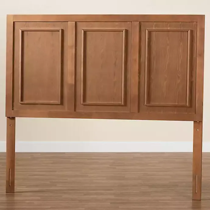 Best Kirklands Home Warm 3-Panel Wood Full Headboard Brown
