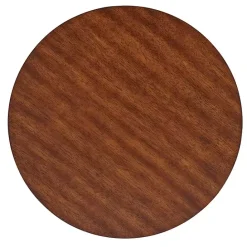 Sale Kirklands Home Warm Chestnut Wood Round Accent Table Brown
