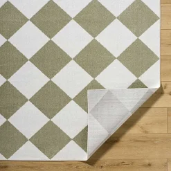 Sale Kirklands Home Warm Gray Checkered Area Rug, 6x9