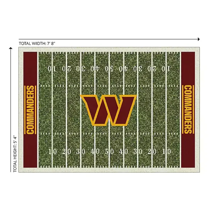 Sale Kirklands Home Washington Commanders Home Field Area Rug, 6x8
