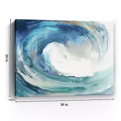 Outlet Kirklands Home Water Collar Giclee Canvas Art Print, 30x24 in. Blue