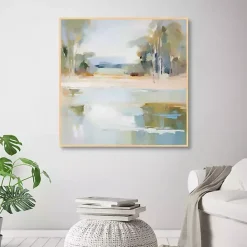 Sale Kirklands Home Water Whispers Framed Canvas Art Print Multi