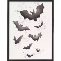 Kirklands Home Watercolor Bats Framed Art Print