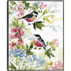 Sale Kirklands Home Watercolor Birds I Framed Canvas Art Print