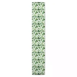Hot Kirklands Home Watercolor Clovers Table Runner, 90 in.