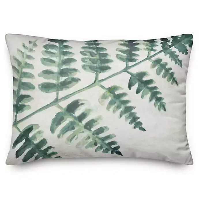 Online Kirklands Home Watercolor Fern Accent Pillow
