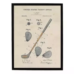 Sale Kirklands Home Watercolor Golf Club Framed Art Print