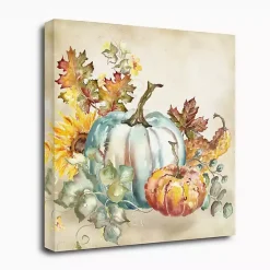 Best Kirklands Home Watercolor Harvest Pumpkins Canvas Art Print