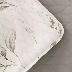 Kirklands Home Watercolor Leaves Reversible 3-pc. King Quilt Set