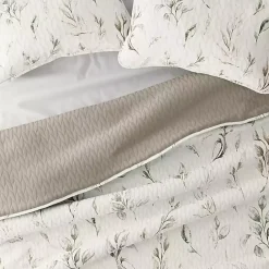 Kirklands Home Watercolor Leaves Reversible 3-pc. King Quilt Set