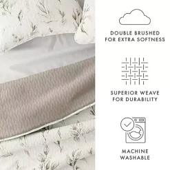 Kirklands Home Watercolor Leaves Reversible 3-pc. King Quilt Set