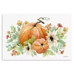Outlet Kirklands Home Watercolor Pumpkins Canvas Art Print, 24x16 in.
