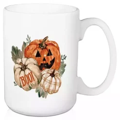 Discount Kirklands Home Watercolor Pumpkins 2-pc. Halloween Mug Set White